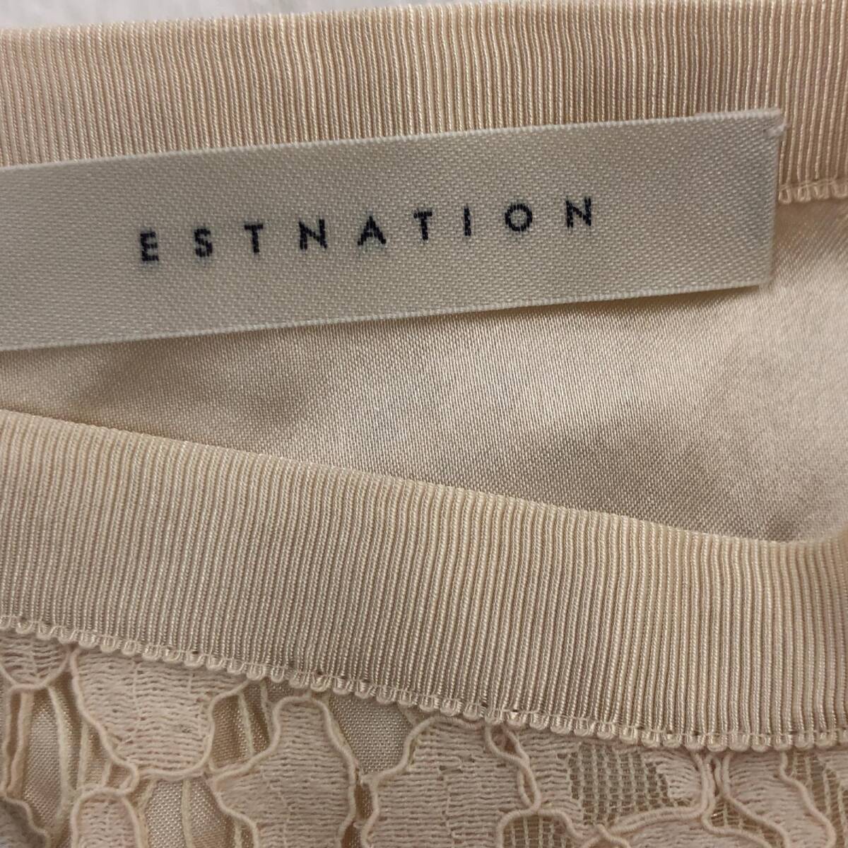 ESTNATION エストネーション レース スカート size38/ライトベージュ レディース_画像6