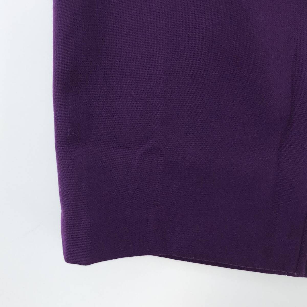 ゆうパケットOK Spick and Span Noble スピック＆スパン ノーブル ウール混 スカート size40/紫系 レディース_画像3