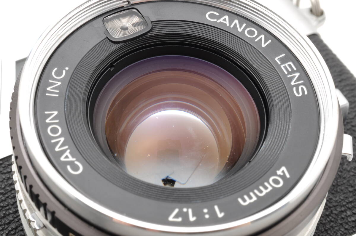 動作品 キャノン Canon Canonet QL17 G-III キャノネット レンジファインダー コンパクトフィルムカメラ 管K6770_画像9