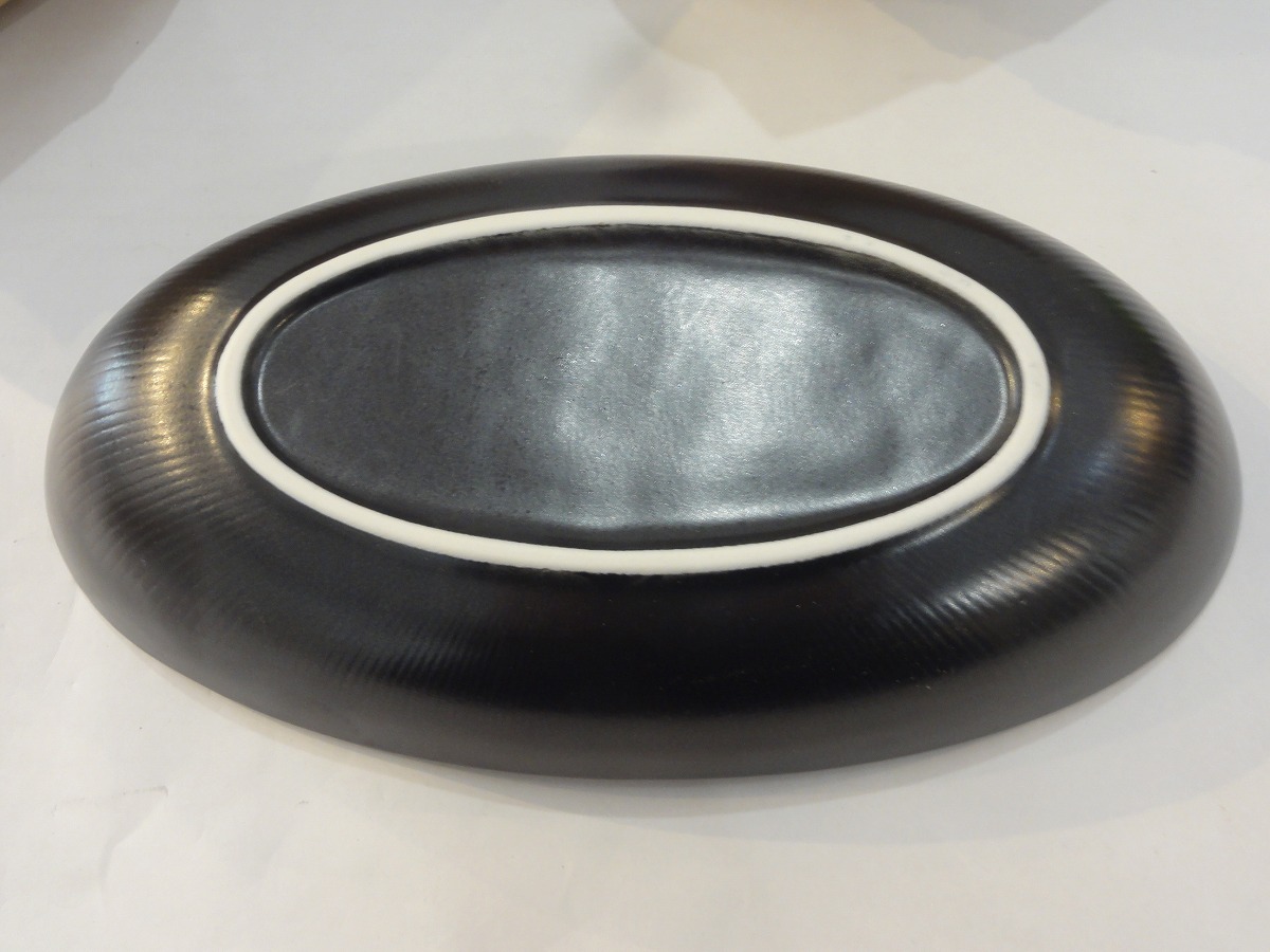 TTOWN★ 未使用アウトレット 10枚セット 陶製 和皿 カレー皿 幅28㎝ 業務用 C-20の画像3