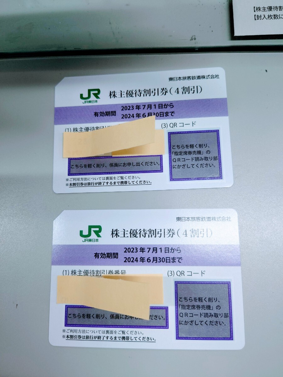 【送料込み】【匿名配送】JR東日本 株主優待割引券 2枚組の画像1