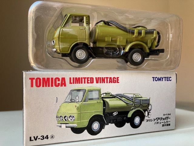 ＴＯＭＩＣＡ ＴＬＶ トミカリミテッドヴィンテージ ＬＶ－３４ａ プリンス クリッパー バキュームカー 富井清掃 １／６４の画像1