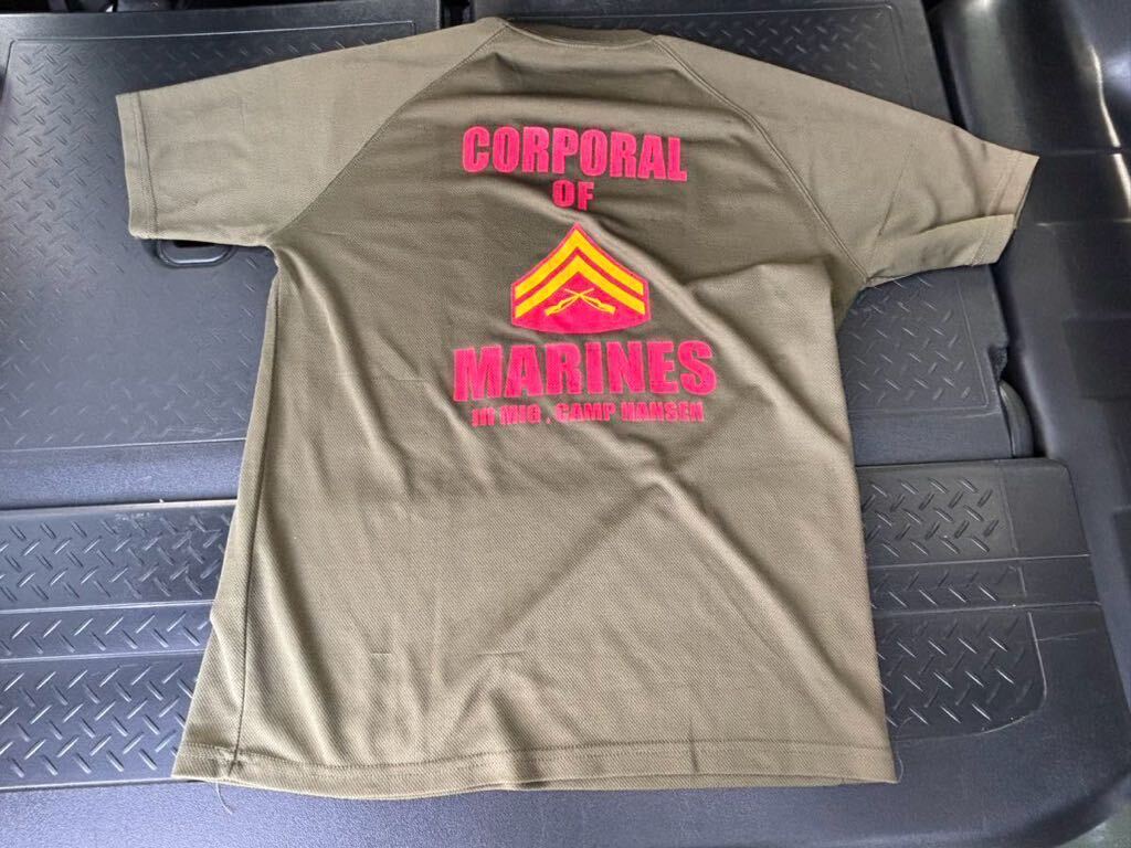 米軍放出品　半袖Tシャツ 沖縄　MARINES ミリタリー　ロゴTシャツ 古着　_画像4