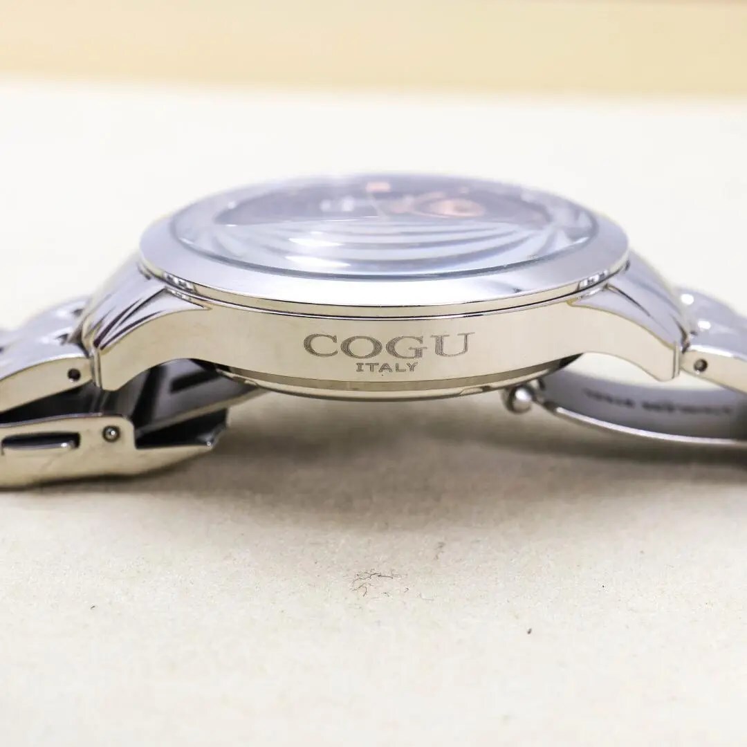 ◆外箱付 稼働 COGU 腕時計 自動巻き スケルトン 機械式 メンズ tの画像9