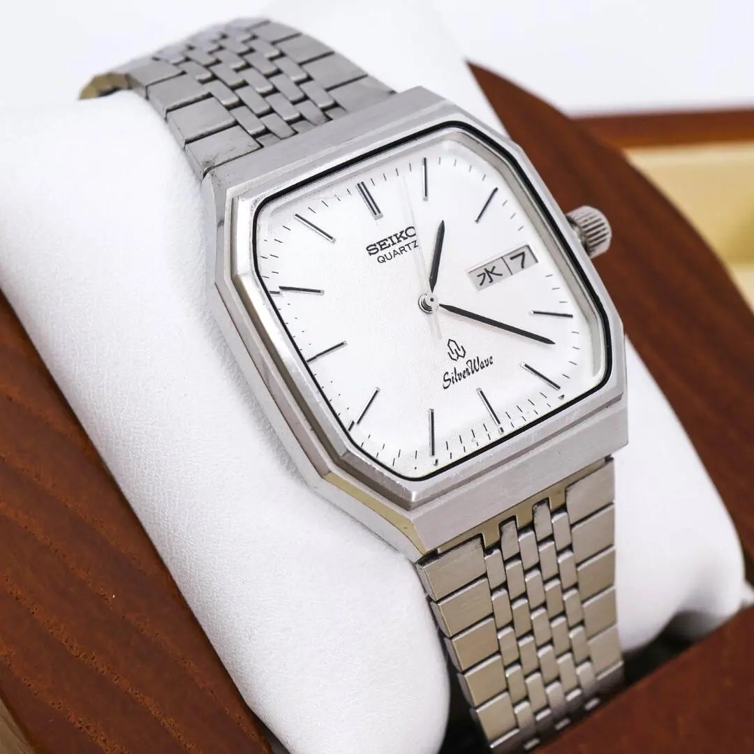 希少 稼働 SEIKO SilverWave 腕時計 デイデイト 新品電池 q|