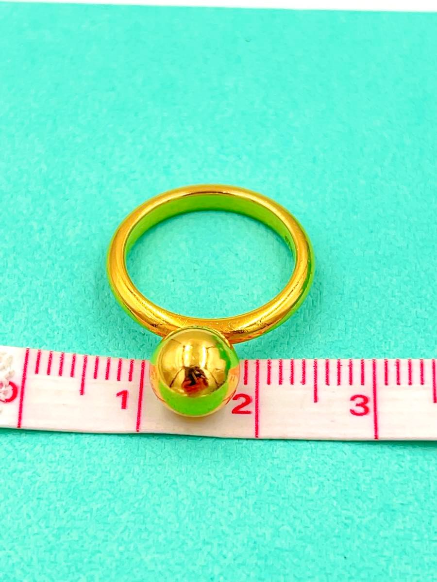 TIFFANY&Co ティファニー ハードウェアボール リングYG 7号 TIFFANY&Co ティファニー ハードウェアボール リングYG 7号