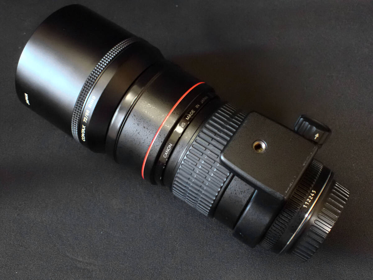 【近】CANON LENS EF 200mm 1:2.8 L ULTRASONIC・CONTAX METAL HOOD5・72／86 RING 防湿庫保管 美品_画像8