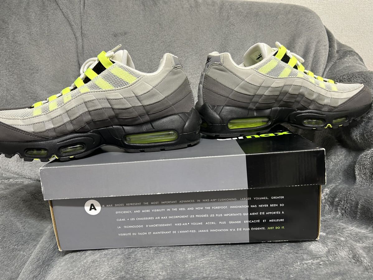 本物/2018年 NIKE AIR MAX95 OG 希少サイズUS11/29cm イエローグラデ完全復刻版 ジップロック保存_画像4