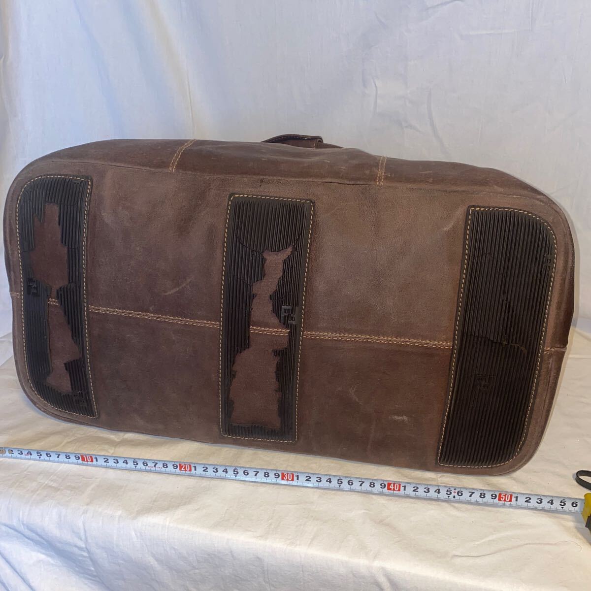 FENDI Fendi сумка "Boston bag" натуральная кожа Brown несколько раз применяющийся товар 