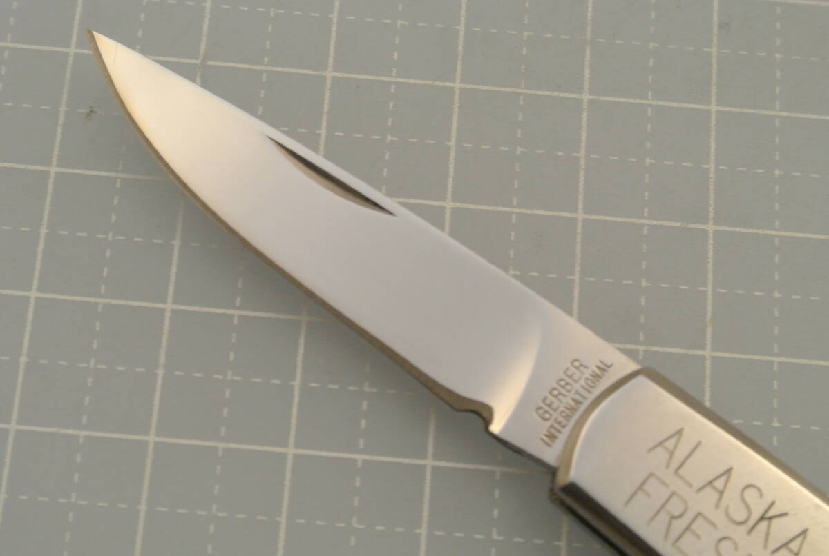 ビンテージナイフ Gerber Silver Knight 200A Wood handleの画像3