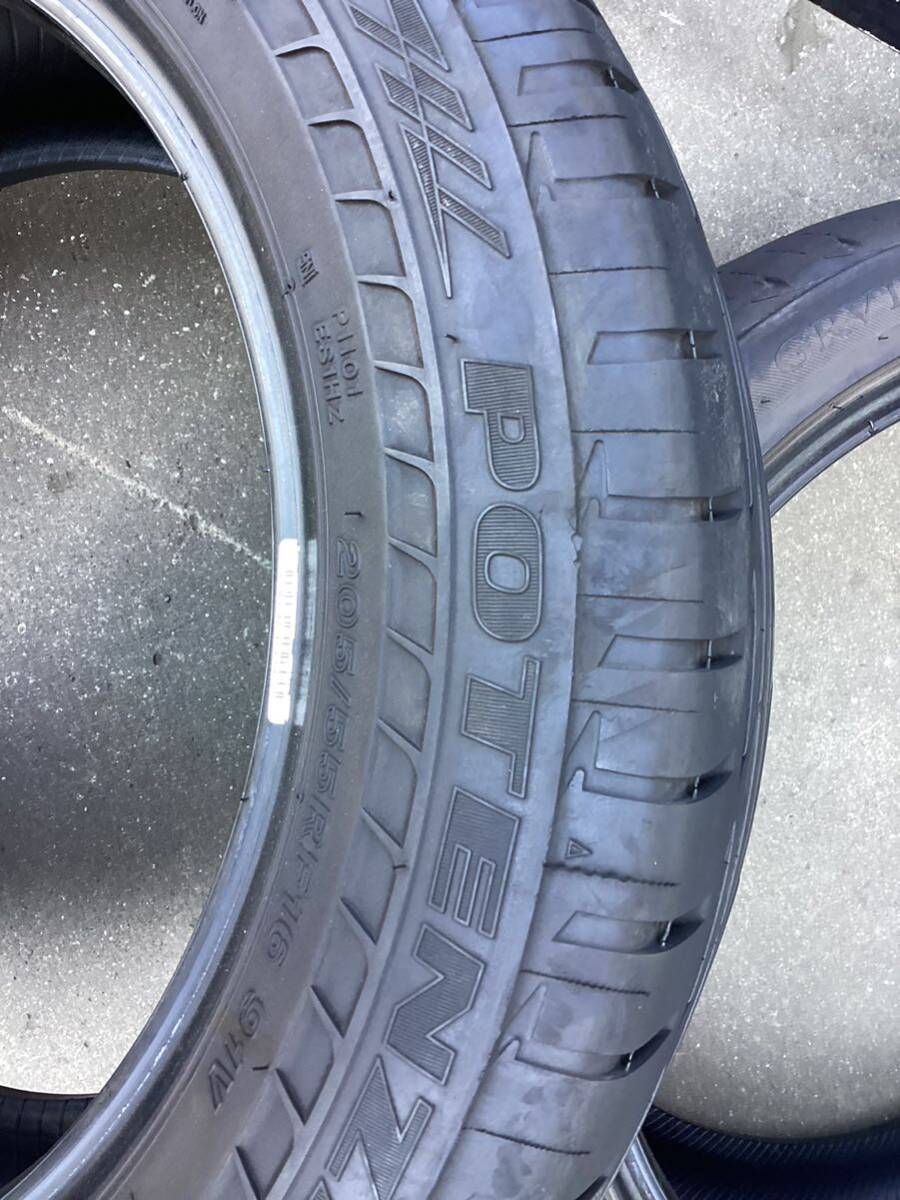 205/55R16 91V 4本セット ブリヂストン ポテンザ S001 ランフラット 中古(106031 K1604) POTENZA ベンツ BMW VW ノーパンク RFT_画像10