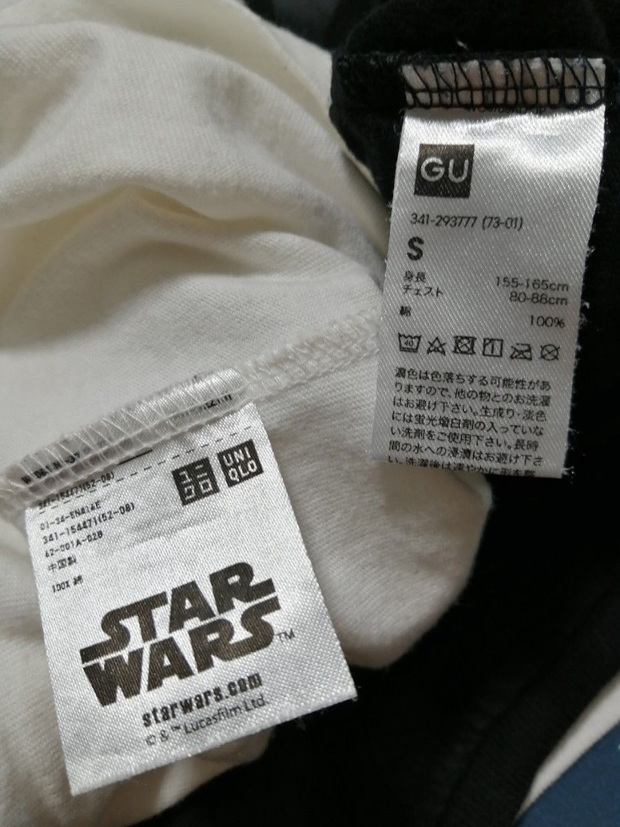 GU ジーユー UNIQLO ユニクロ 半袖 Tシャツ STARWARS スターウォーズ Ｓサイズ 160サイズ
