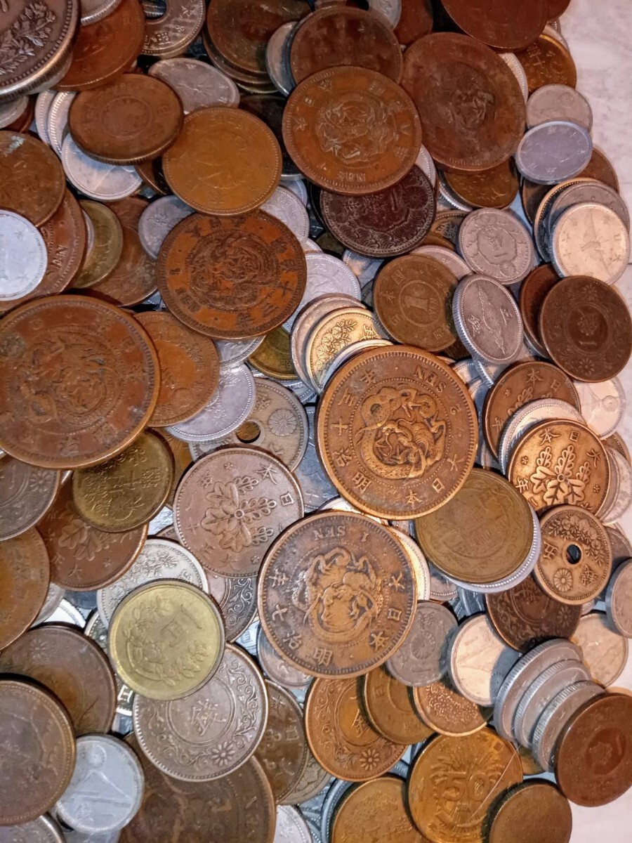 428 1円～ 2.52kg 未選別日本古銭各種大量おまとめ の画像4