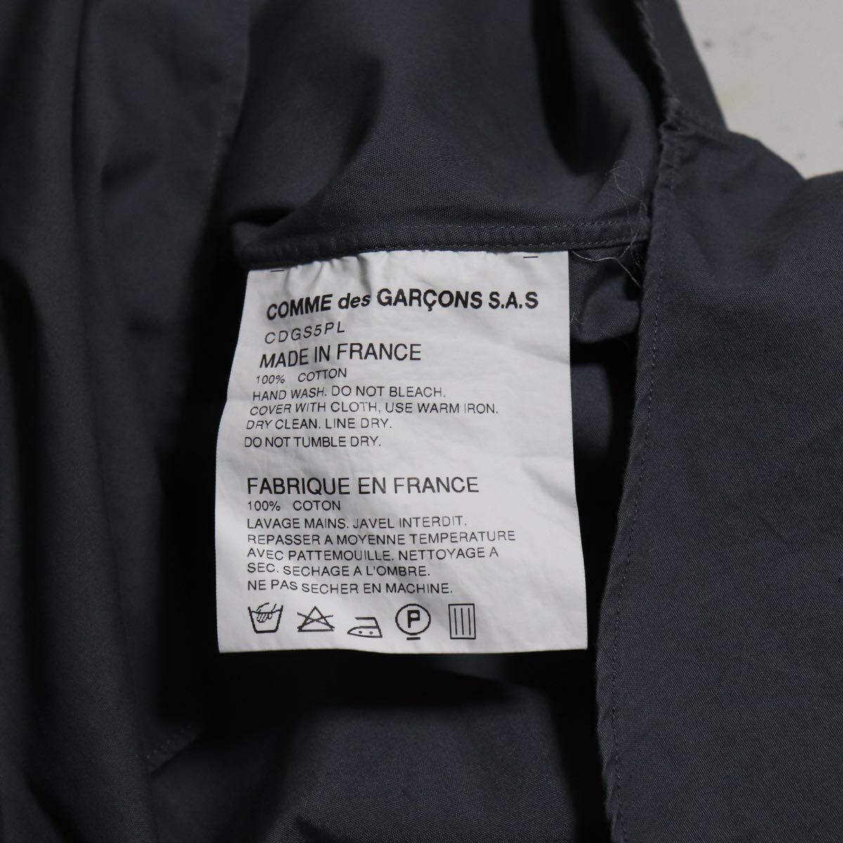 トレンド【comme des garcons shirt コムデギャルソン】フランス製 vintage/シャツ 長袖シャツの画像10