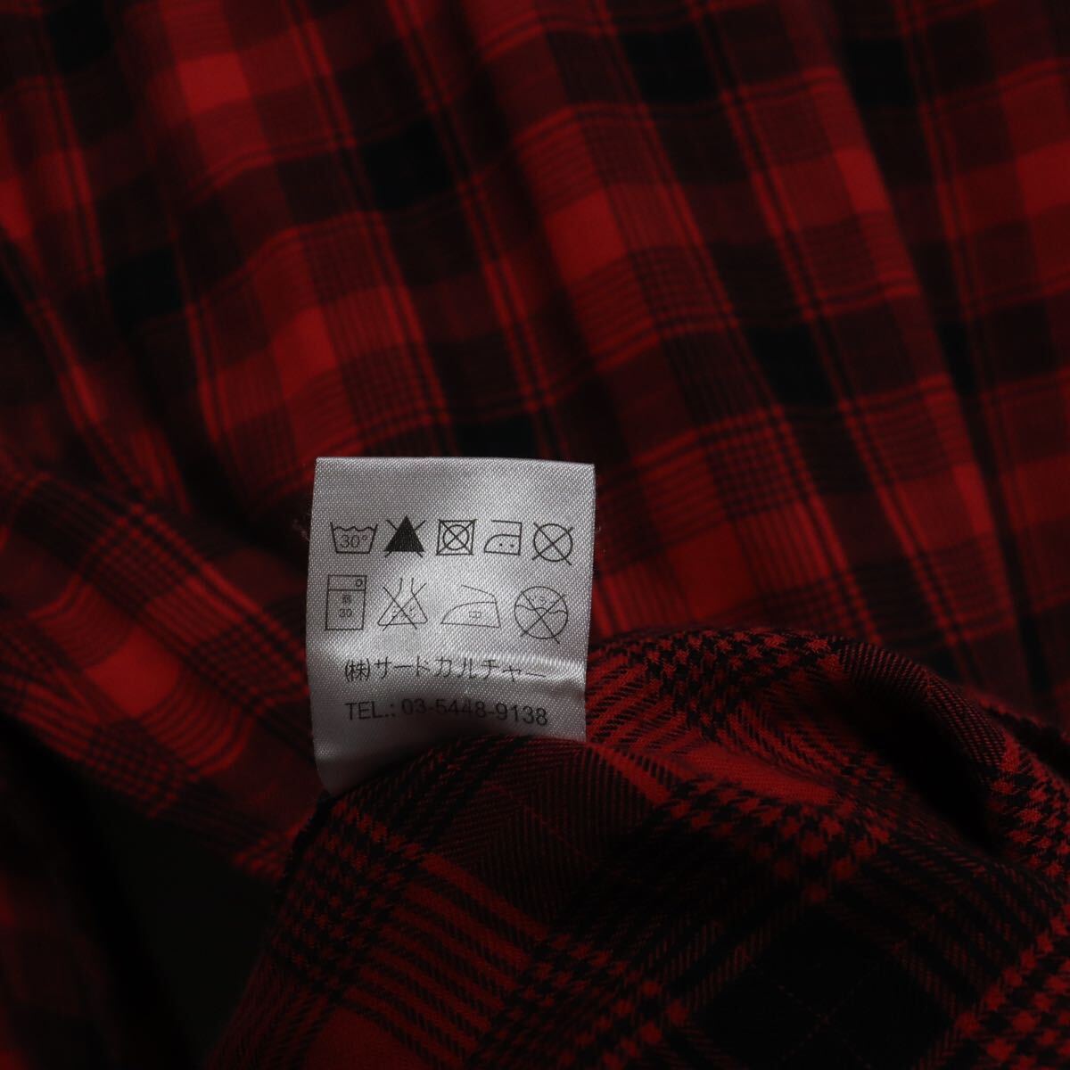 トレンド【givenchy ジバンシィ】チェックシャツ/シャツ 長袖シャツ/ロゴ レッド の画像9