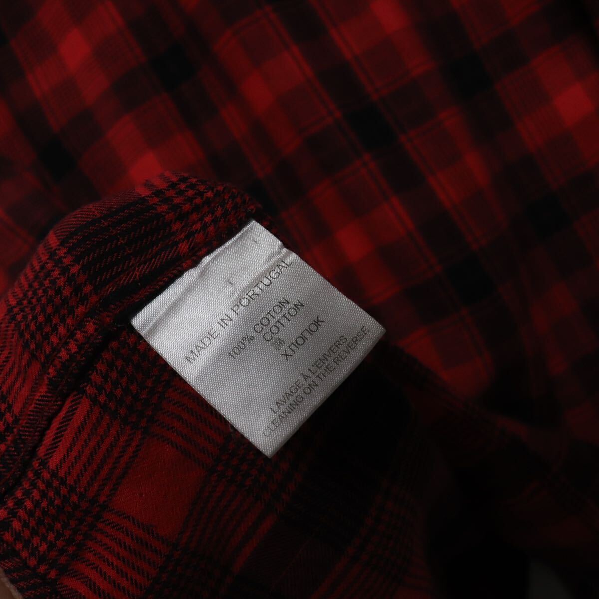 トレンド【givenchy ジバンシィ】チェックシャツ/シャツ 長袖シャツ/ロゴ レッド の画像8