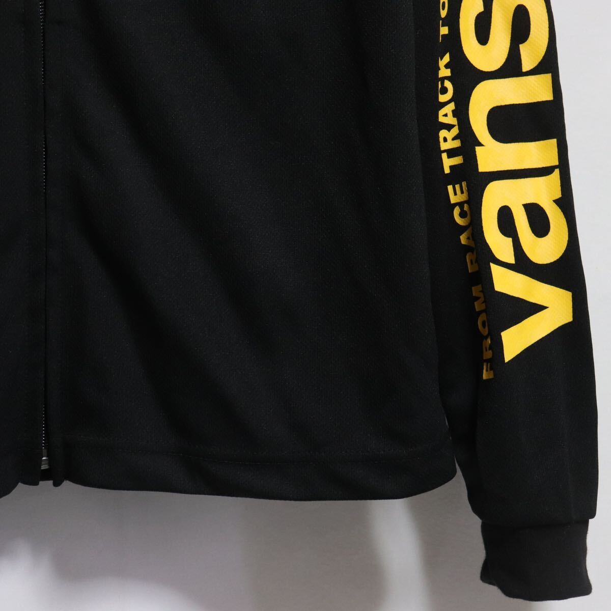 希少【vanson】long sleeve mesh zip jacket blouson / t-shirt /バンソン/ジップ/ジャケット レーシング バイクウェア ブラック _画像6