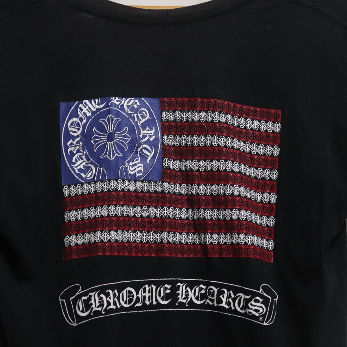  Trend [chrome hearts Chrome Hearts ] star article flag Logo short sleeves cut and sewn T-shirt / shirt / Cross floral / 100 .semeta Lee 