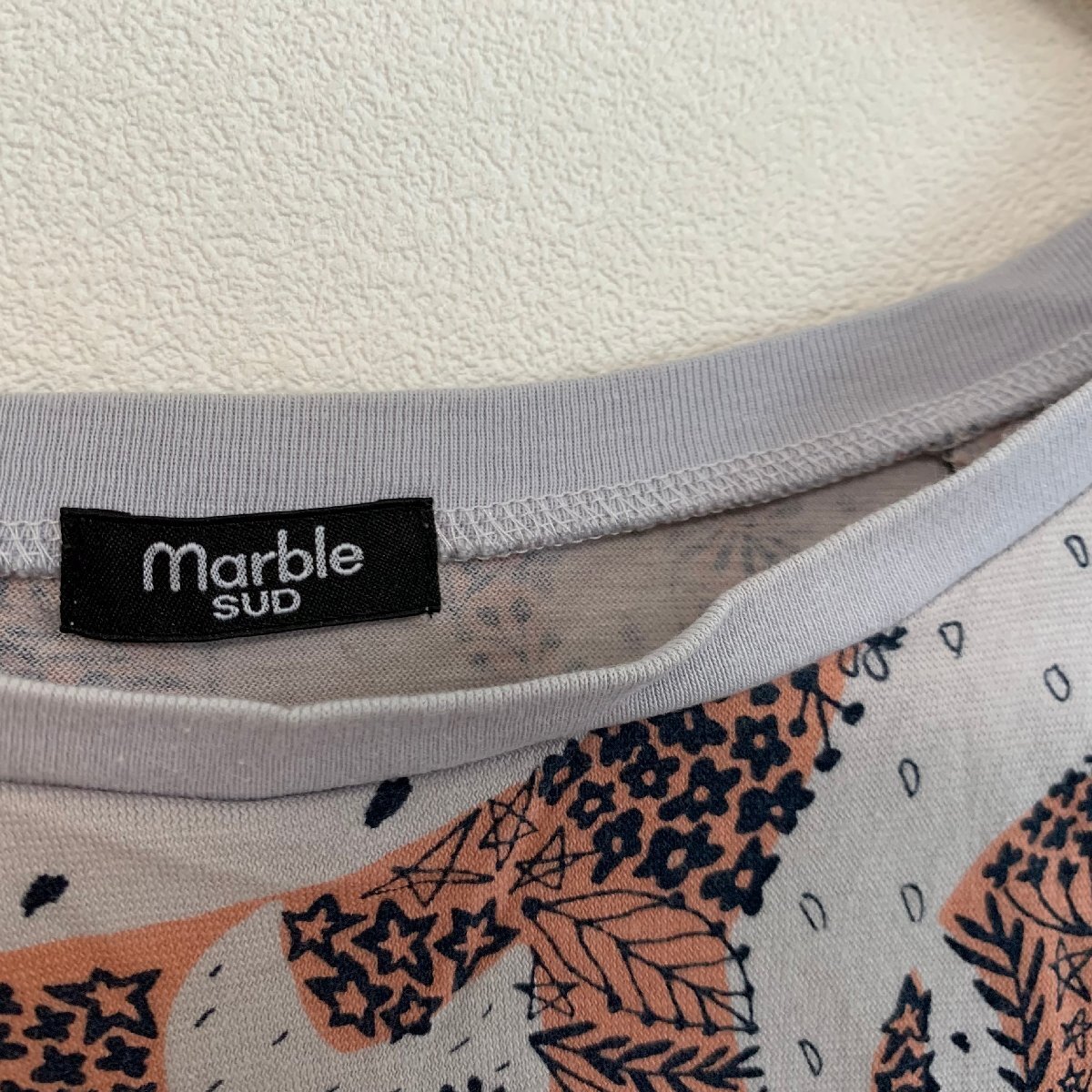 marble SUD マーブルシュッド プリント カットソー レディース 夏 美品_画像3