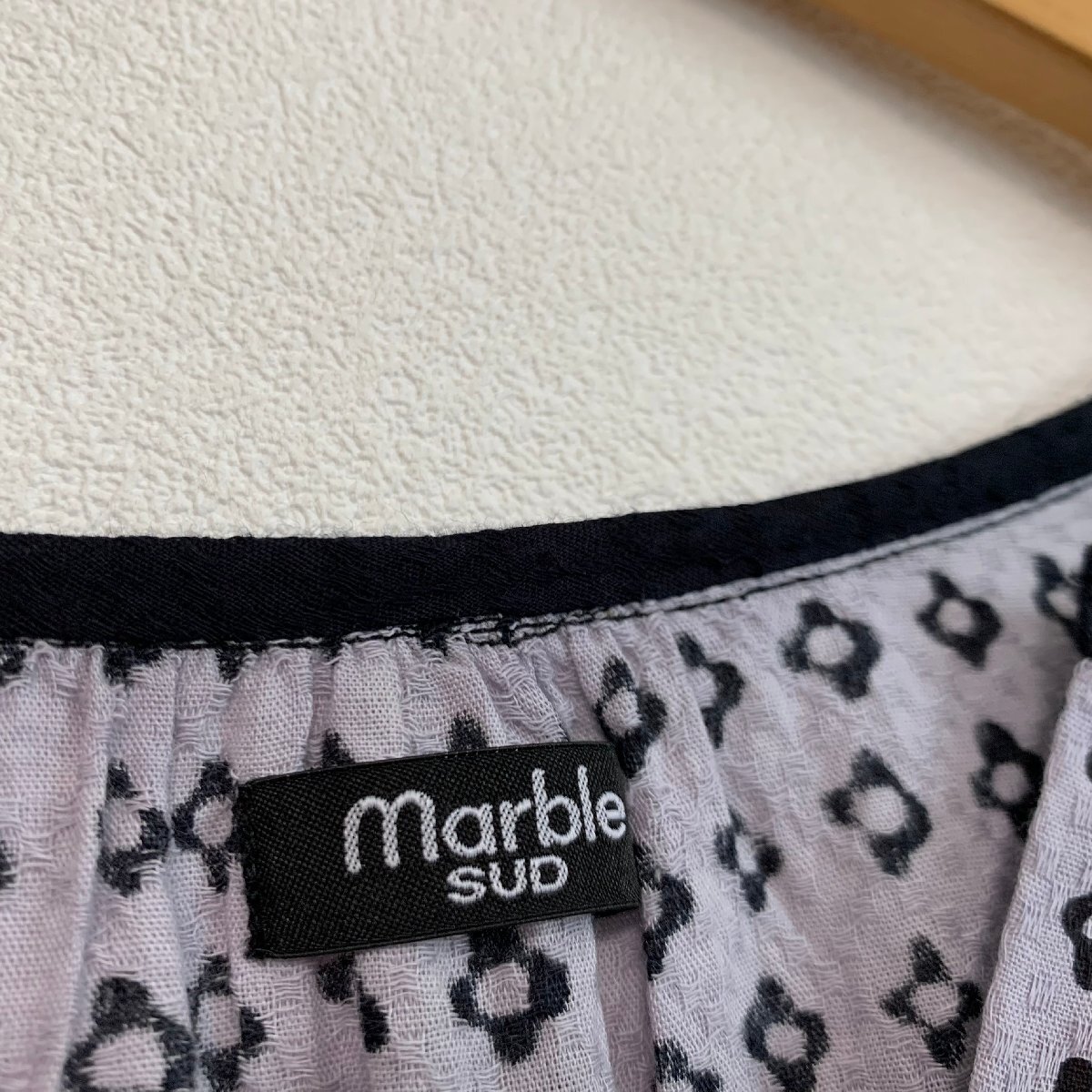 marble SUD マーブルシュッド プリント コットン ワンピース レディース 夏 美品_画像3