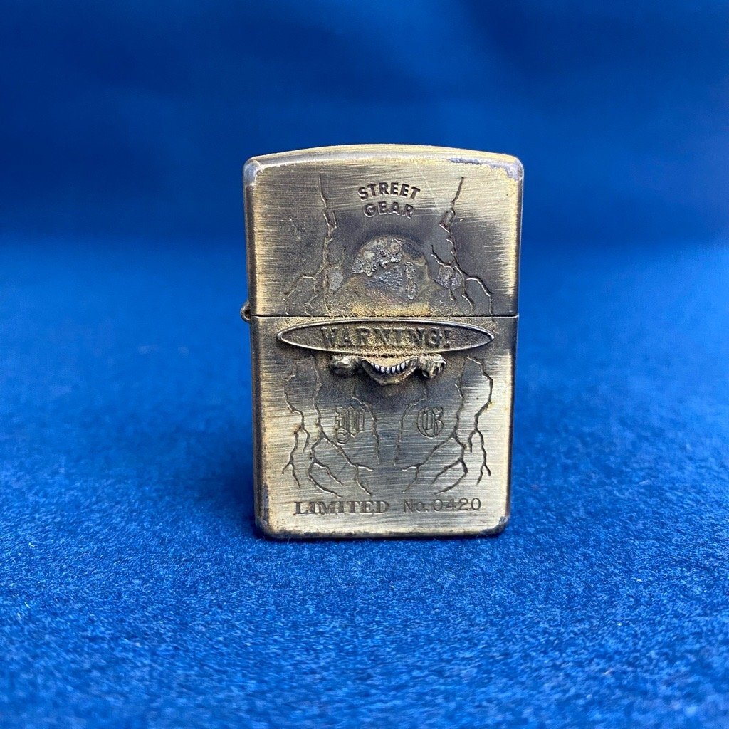 ZIPPO ジッポ ＸⅡ 12 LIMITED EDITION No.0420 限定品 STREET GEAR WARNING MADE IN U.S.A. アメリカ製 digjunkmarket_16-3006
