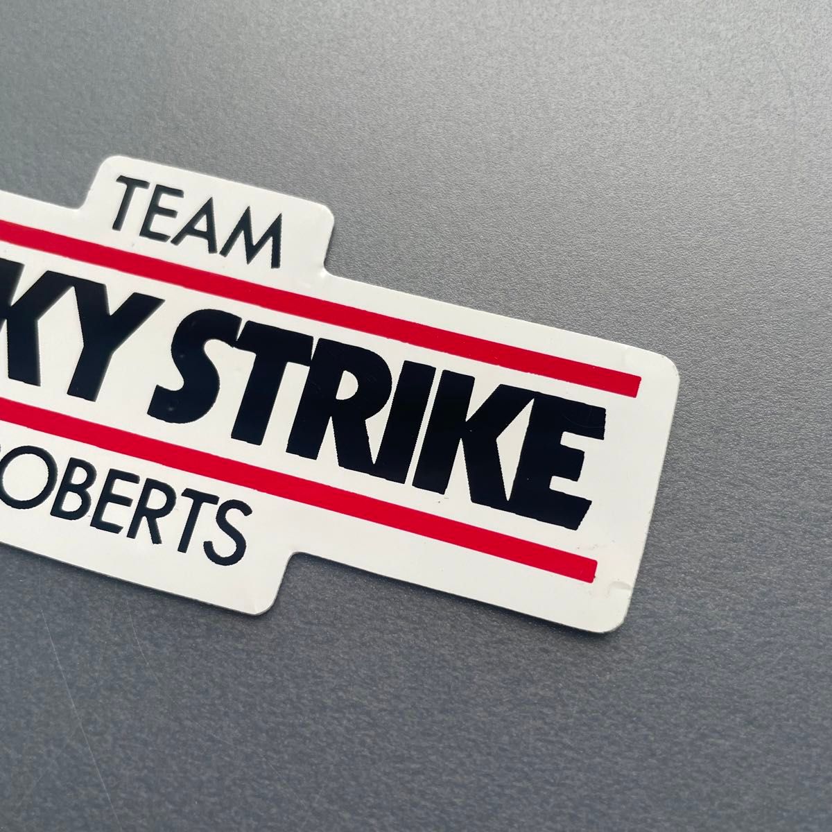 TEAM LUCKY STRIKE ステッカー未使用当時物　1980年代デッドストック旧車レースバイクビンテージスズキSuzuki