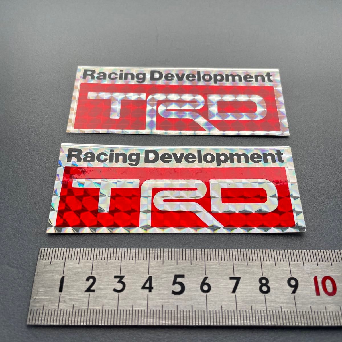 TRD プリズムステッカー2枚　未使用当時物1980年代デッドストック モータースポーツF1レーシングビンテージトヨタTOYOTA