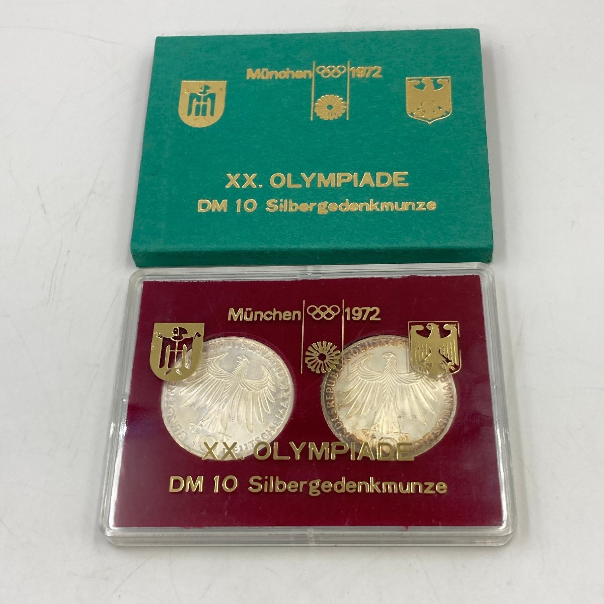 5.15TC-E1850★ミュンヘンオリンピック 記念硬貨セット★ドイツ 1972 外国コイン 海外貨幣 銀貨 DA0/DB0_画像1
