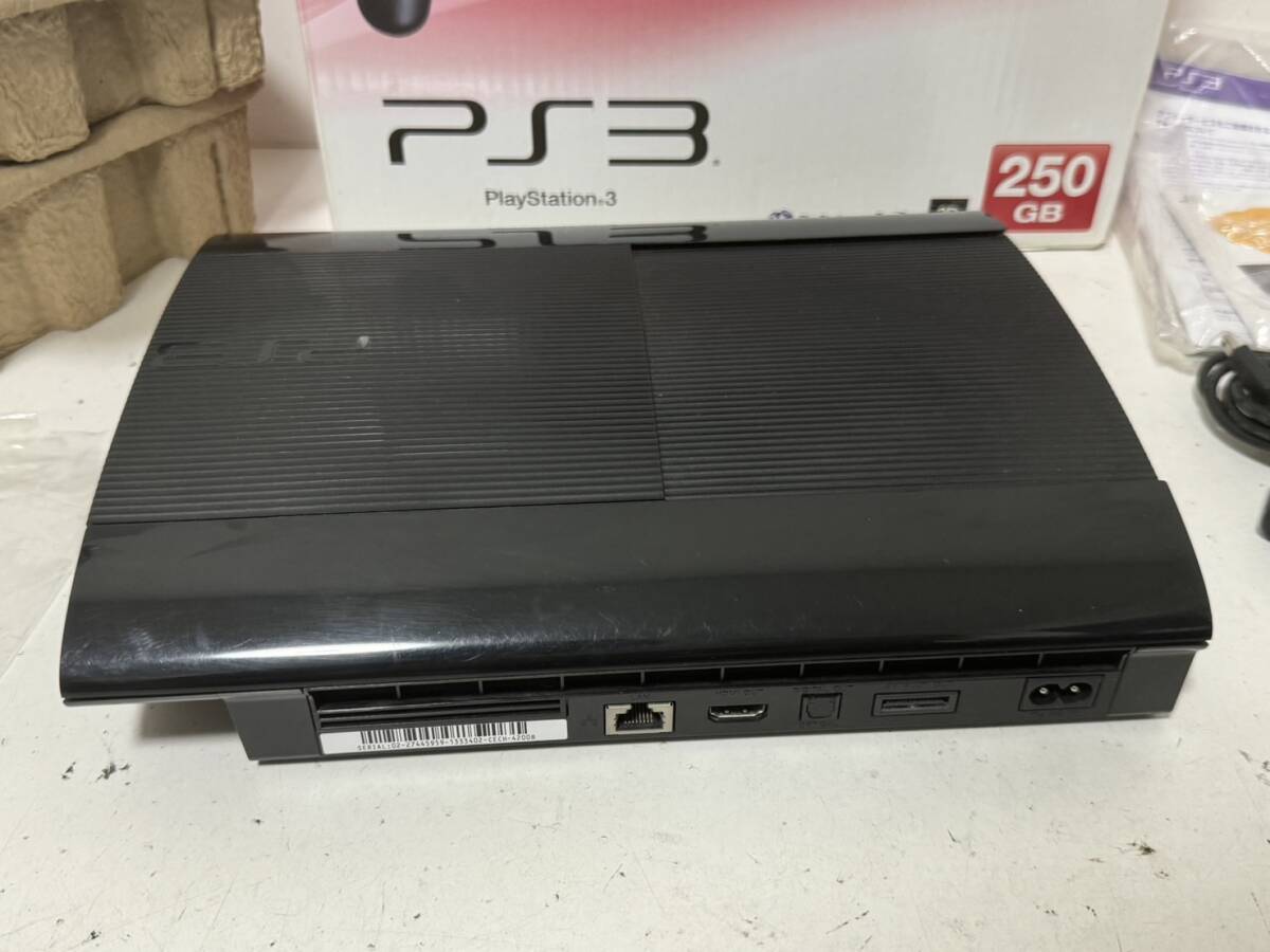 【SONY 薄型 PS3 本体セット FW 4.81/ HDD 250GB CECH-4200B CB チャコールブラック コントローラー ソフト ブレイブルー】_画像8