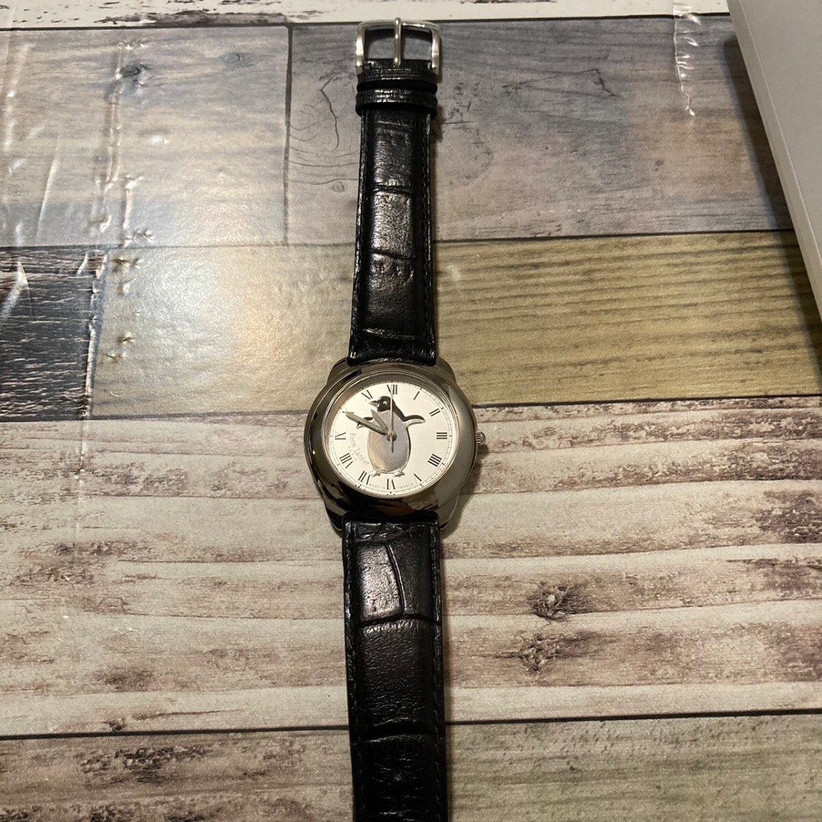 稼働 美品 PIERRE LANNIER ピエールラニエ ペンギン 183本限定 メンズ腕時計 ローマン 箱付き の画像6