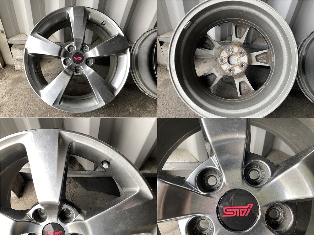 スバル インプレッサ（GRB) WRX STI Aライン用純正アルミホイール×4本セットの画像3