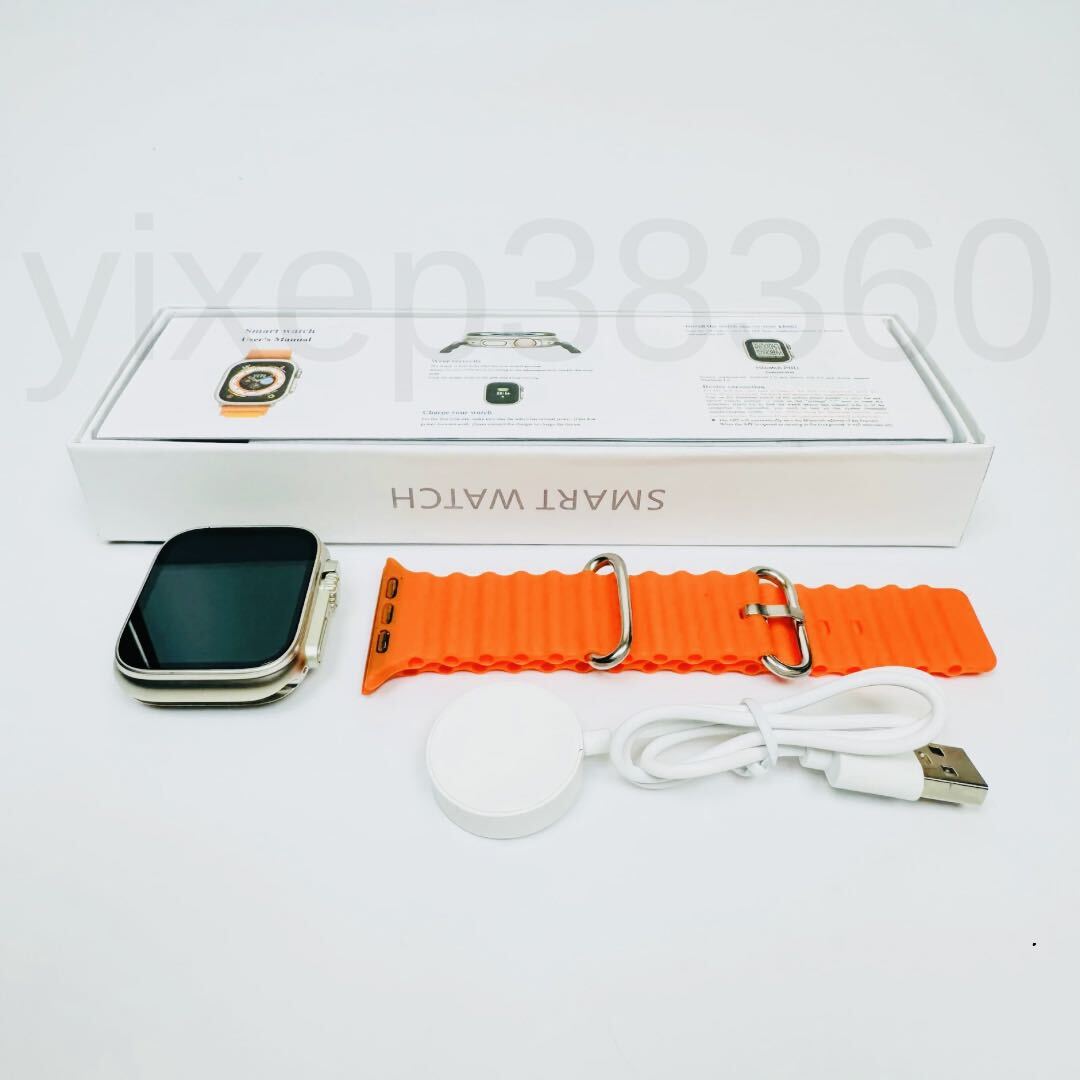 1 иен ~ бесплатная доставка.Apple Watch Ultra2 товар-заменитель смарт-часы большой экран Ultra смарт-часы Android телефонный разговор спорт музыка . средний кислород многофункциональный 
