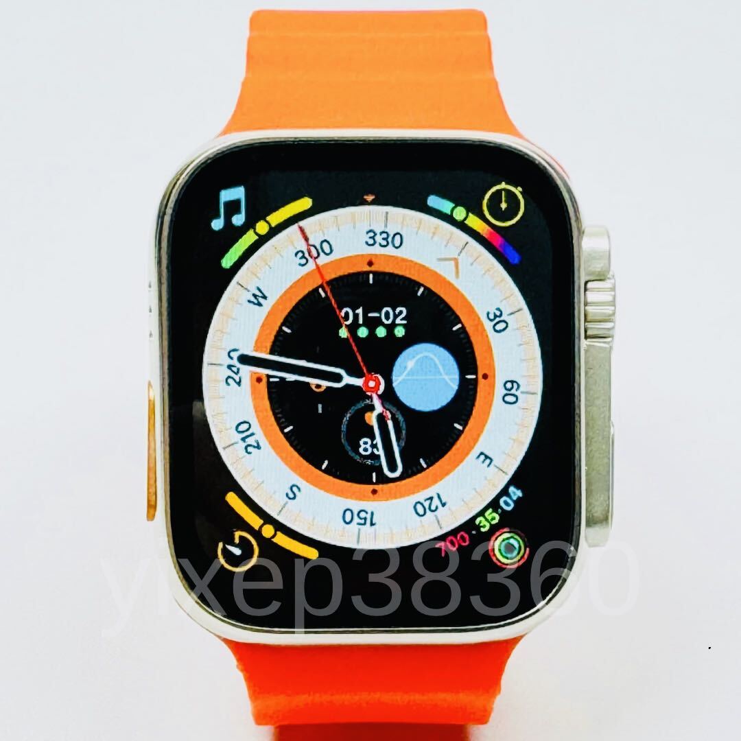 1 иен ~ бесплатная доставка Apple Watch Ultra2 товар-заменитель смарт-часы большой экран Ultra смарт-часы Android телефонный разговор спорт музыка . средний кислород. многофункциональный.