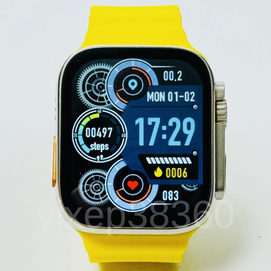 [2024 новейшая модель ]Apple Watch Ultra2 товар-заменитель смарт-часы большой экран Ultra смарт-часы Android телефонный разговор спорт музыка . средний кислород. многофункциональный.