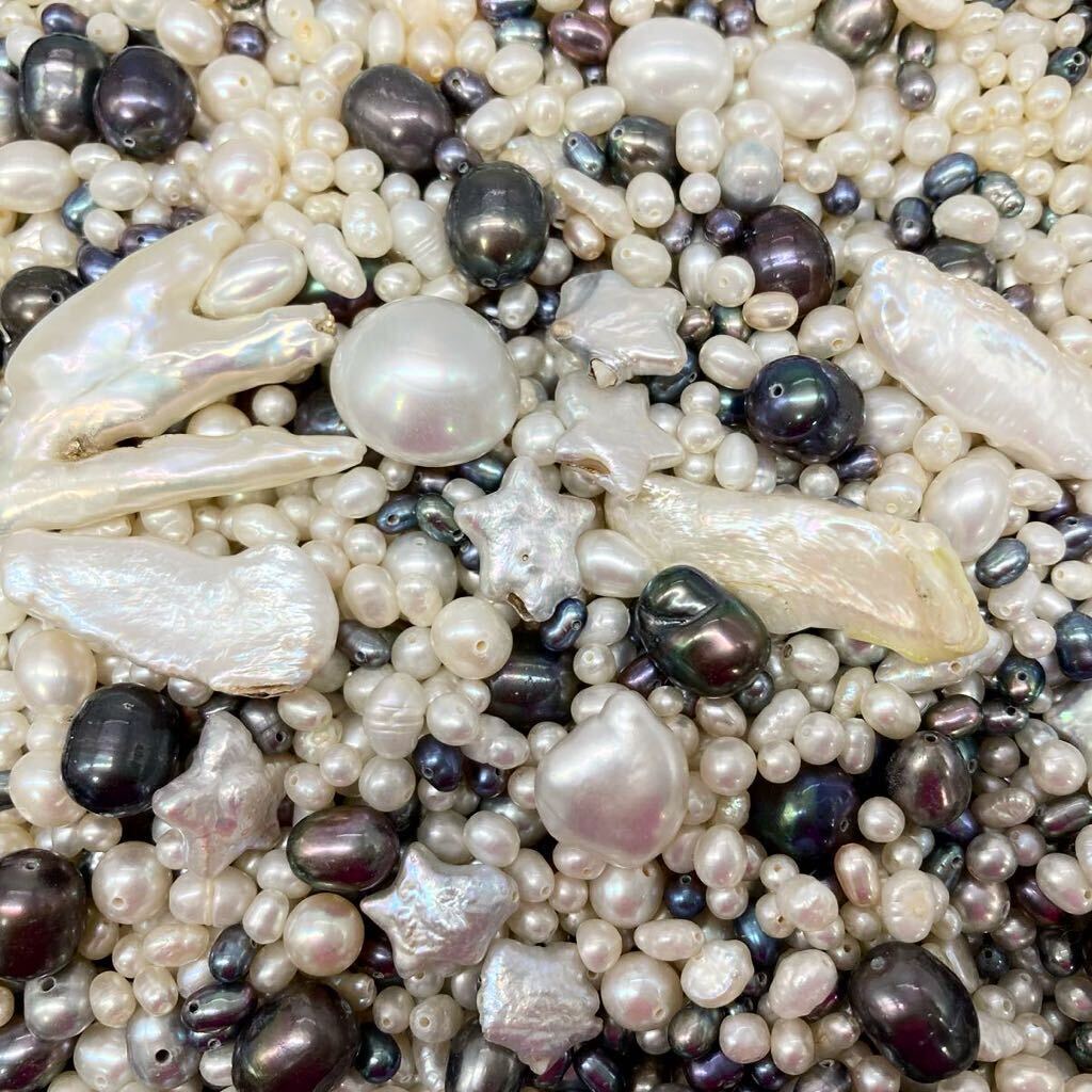 大量!!■本真珠アクセサリーパーツおまとめ■m重量約267g 淡水 バロック ベビーパール baby pearl parts DA0_画像1