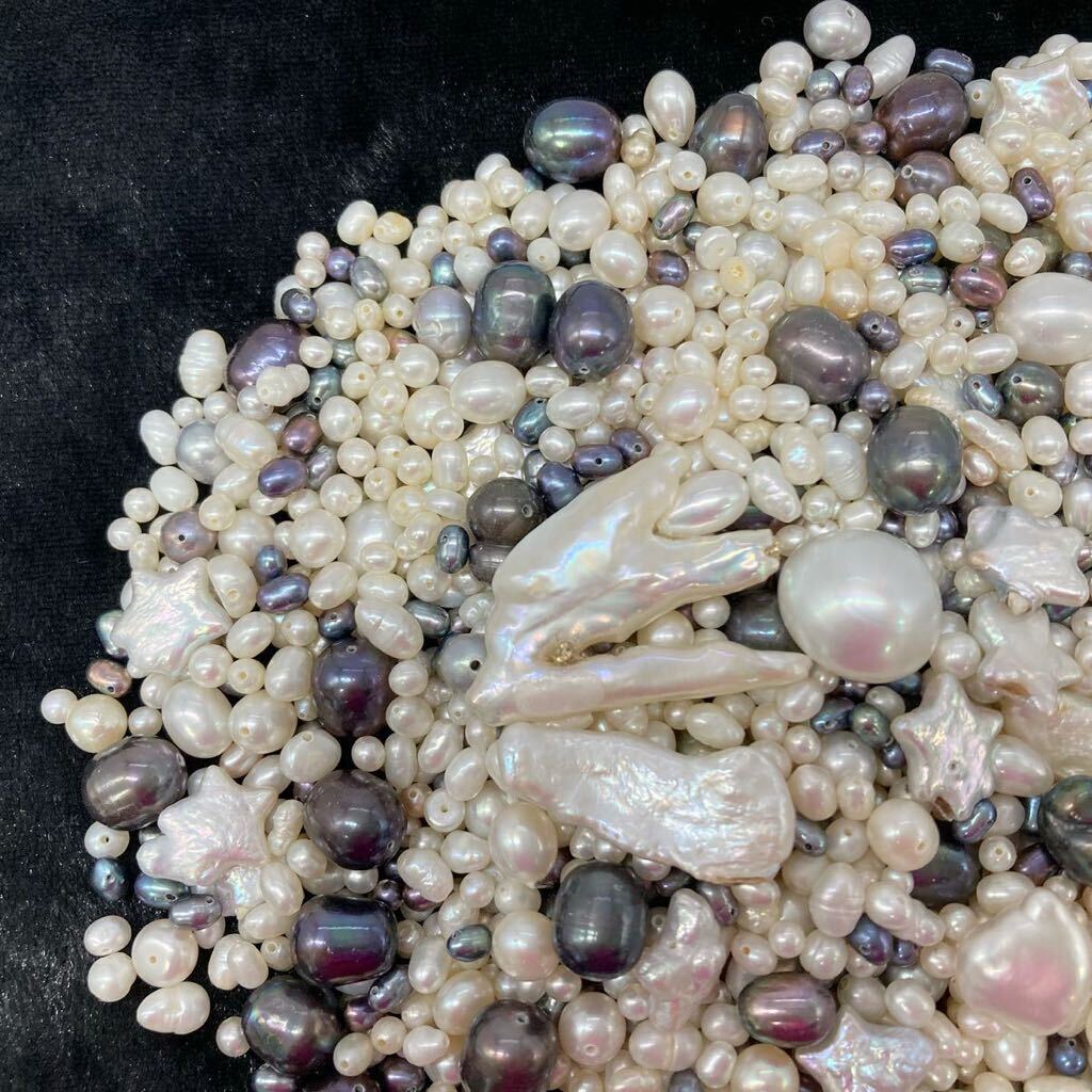大量!!■本真珠アクセサリーパーツおまとめ■m重量約267g 淡水 バロック ベビーパール baby pearl parts DA0_画像2