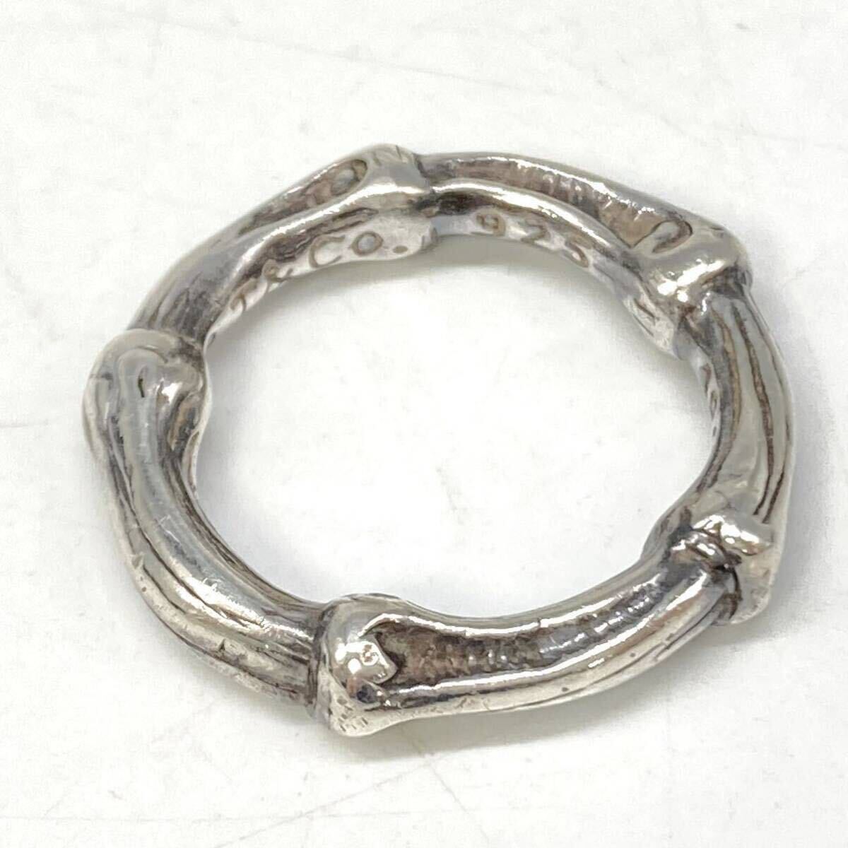 ■TIFFANY &Co/ティファニーバンプーリング ■m約5.5g 1996 シルバー silver ジュエリー jewelry バンプーリング Ag 925 DA0の画像2