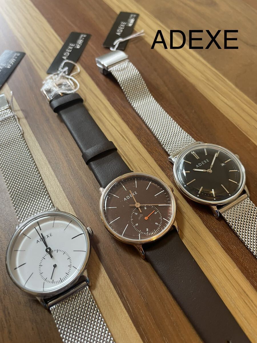 3点セット ADEXE アデクス 腕時計 アナログ レディース ④④④④の画像1