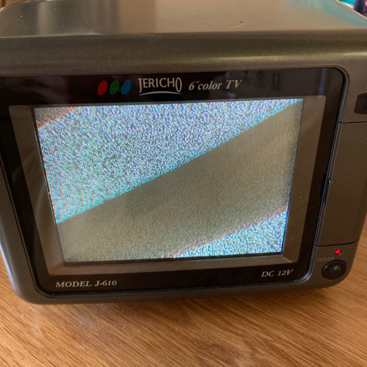 未使用 通電のみ JERICHO 6インチ ブラウン管 カラーテレビ TV J-610 _画像2