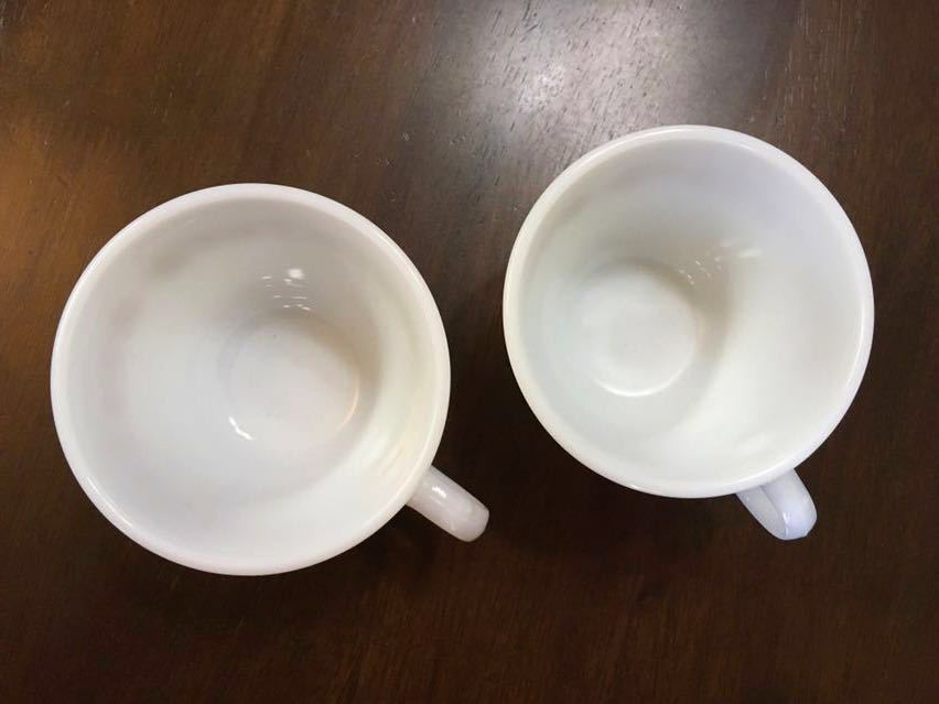 PYREX* butterfly Gold cup 2 piece * Pyrex &ko- person g* milk glass 