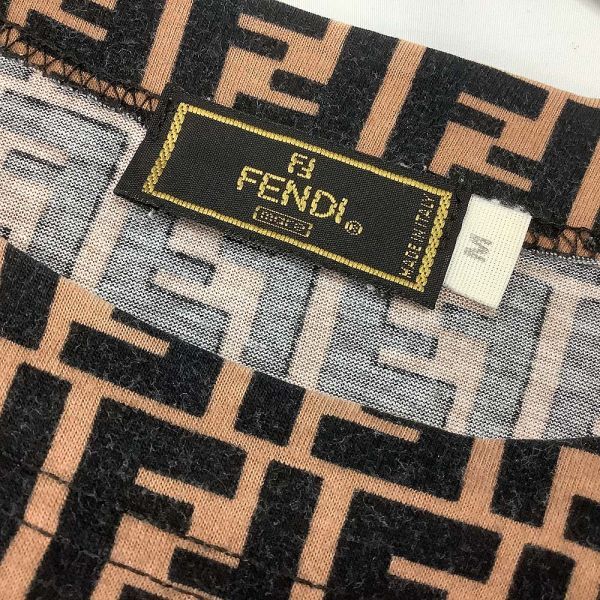 [PT13682] フェンディ カットソー Tシャツ ブラウン系 M FENDI / 小型便OK_画像5