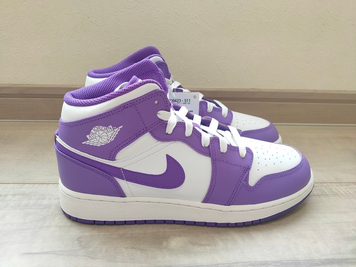 24 5cm NIKE AIR JORDAN 1 MID GS PURPLE VENOM ナイキ エア 24 5cm NIKE AIR JORDAN 1 MID GS PURPLE VENOM ナイキ エア