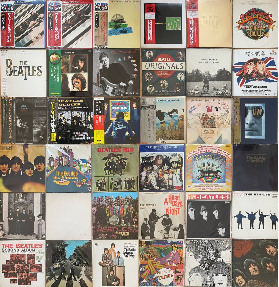 帯 赤 関連 レア盤 ビートルズ 36枚 Beatles ポスター シングル盤付 LD ソロ 完品 ジョンレノン ポールマッカートニー ジョージハリソンの画像1