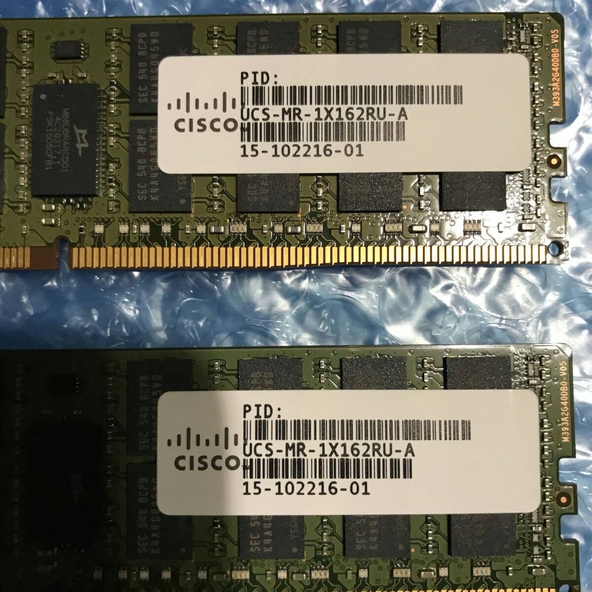 Samsung PC4-2133P 16GB ECC Registered REG DDR4-17000 同ロット4枚組 合計64GB サーバー用 作動確認済み Bの画像3