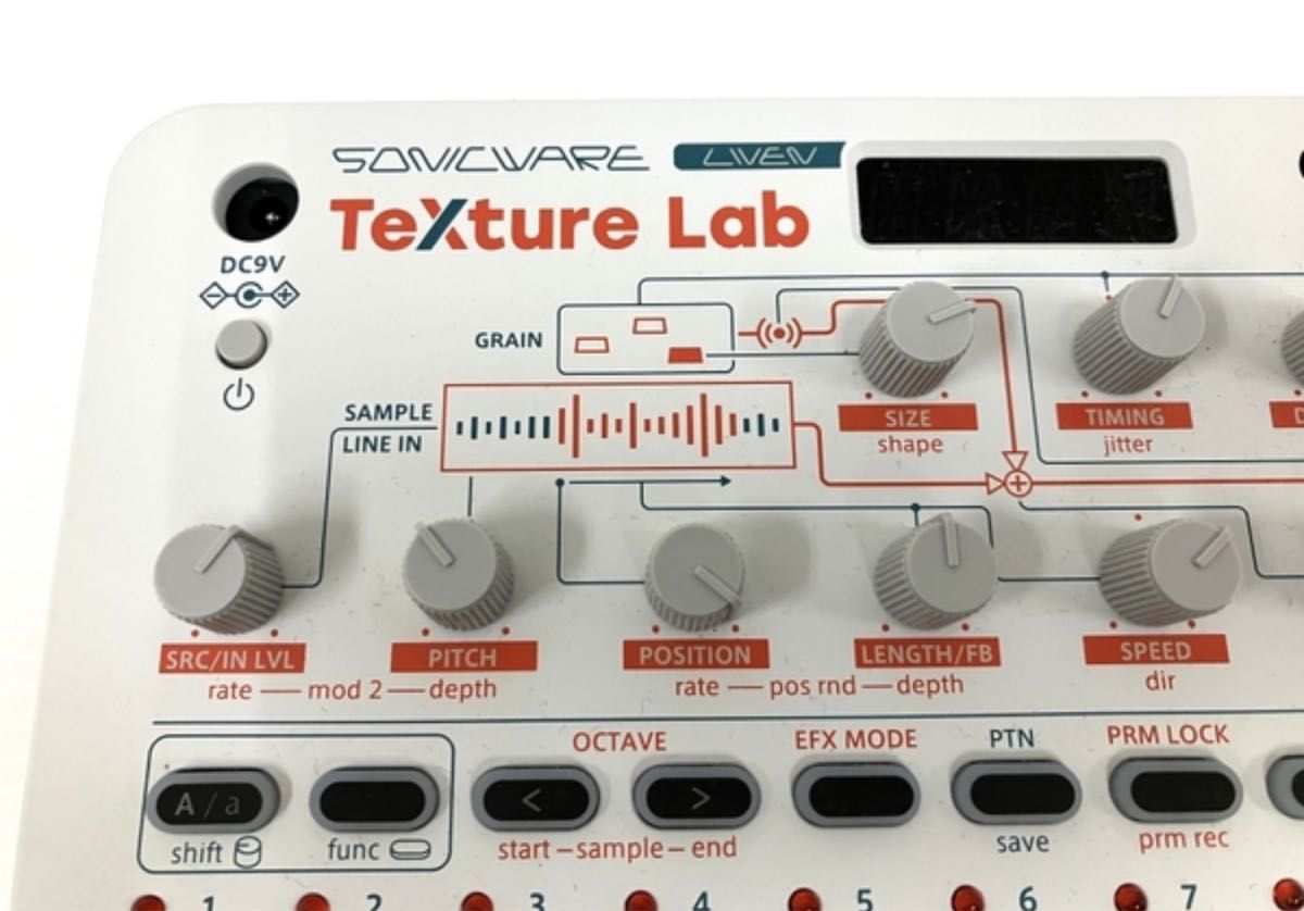 SONICWARE LIVEN Texture lab グラニュラー シンセサイザー エフェクター 音響機材 