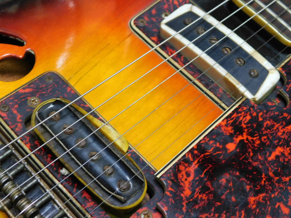 【60年代日本製ビザールギター】ARAI DIAMOND 1202T セミアコモデル 荒井貿易 ARIA MADE IN JAPAN 現状/F608_画像7