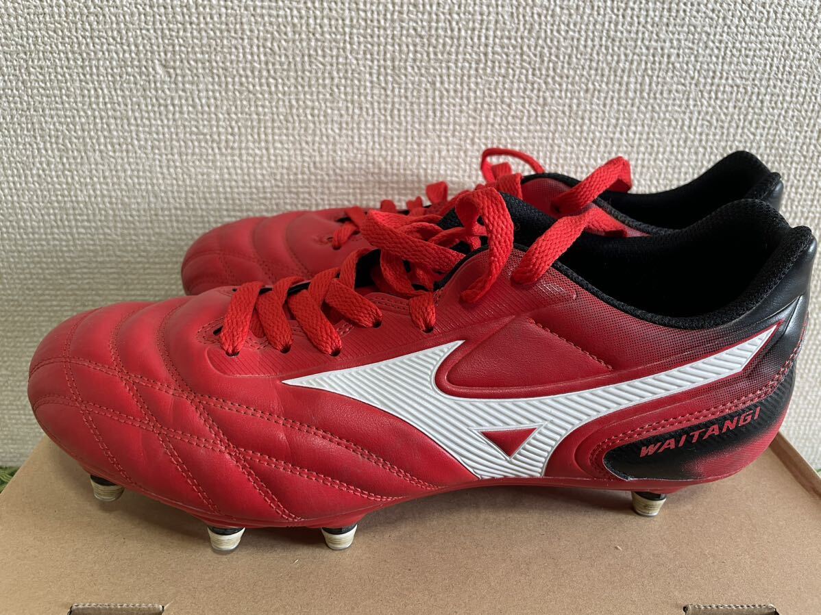 ラグビー　用取り替え式スパイク　シューズ　MIZUNO ミズノ　ワイタンギWAITANGI レッド 赤　サッカー　26.5