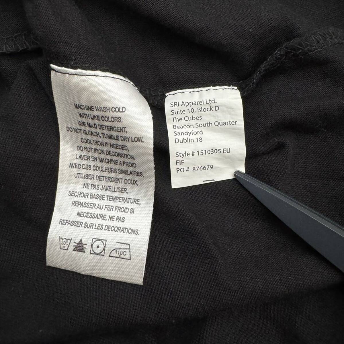 CAT キャタピラー　半袖 Tシャツ　黒　ブラック　XLサイズ　ロゴプリント　半袖Tシャツ　CATERPILLAR　企業_画像8