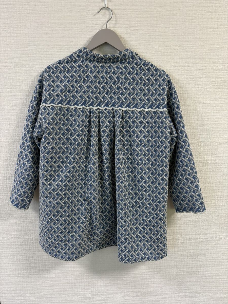  ручная работа рубашка блуза туника длина хлопок 100 Dungaree вышивка ткань 