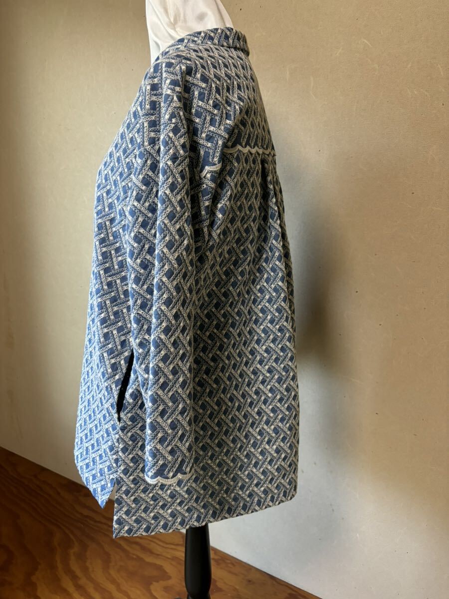  ручная работа рубашка блуза туника длина хлопок 100 Dungaree вышивка ткань 